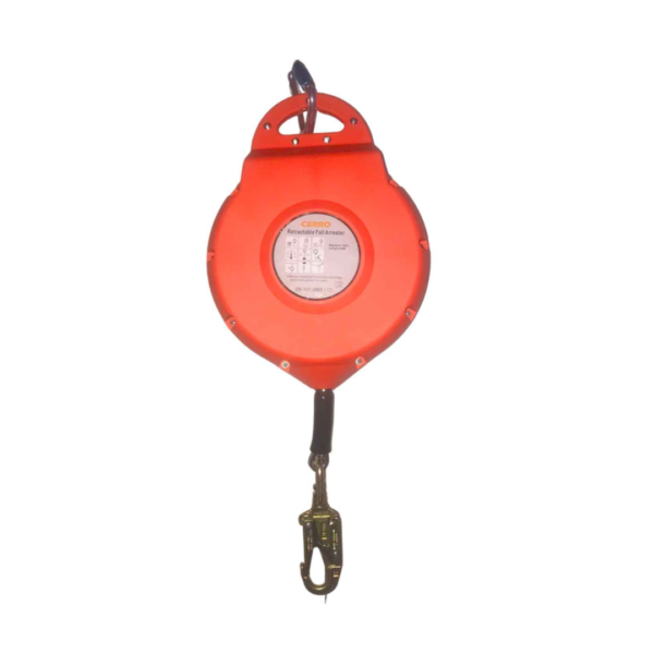 Fall Arrester Cerro HT-25 ini memiliki casing polimer dengan kekuatan tinggi memberikan daya tahan maksimum. Fitur produk ini memiliki mata baja galvanis dan memiliki kait putar baja. Produk ini juga memiliki carabiner, blokir stiker, pengecoran polimer, tali kawat yang dapat ditarik dan kait yang dapat diputar. Produk ini juga memiliki panjang 25 meter, kapasitas 140kg dan beratnya 8,12 kg. Produk ini telah memenuhi standar EN360:2002